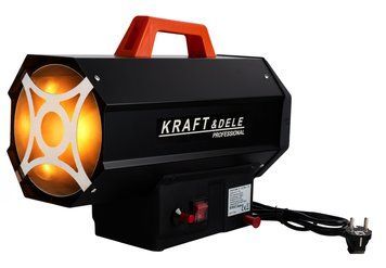 Газовая тепловая пушка Kraft&Dele 25 кВт KD11734 с вентилятором для рабочих помещений и для строительных объектов KD11734 фото